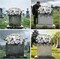 Cemetery Flower Saddle,Artificial Graveyard Flowers Grave Decorations,Headstone Flower Saddle Fade,Artificial Peonies Grave Memorial Flowers for Headstones Decoration (Purple White)
